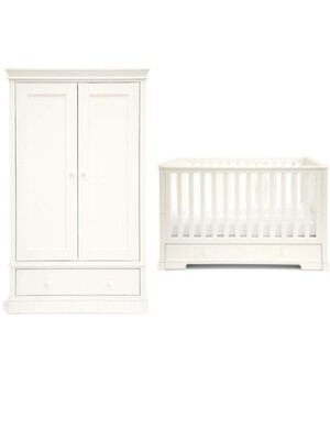 Oxford 2 Piece Cotbed Set with Wardrobe